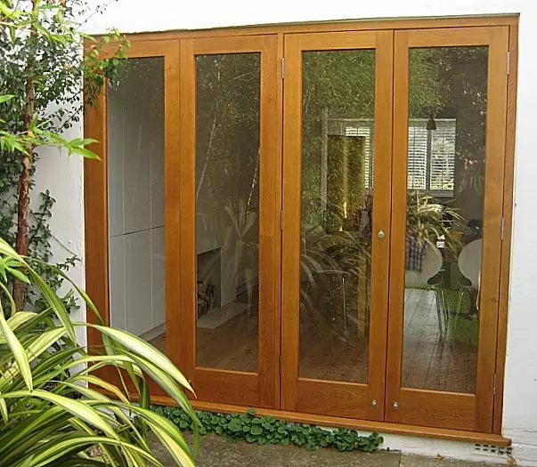 Solid oak French doors
